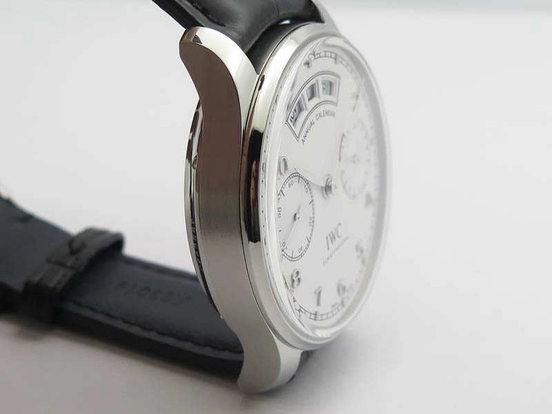 Portuguese Real PR Real Annual Calendar IW503501 YLF 1:1 Best Edition White Dial On Leather Strap A Unisex 7241