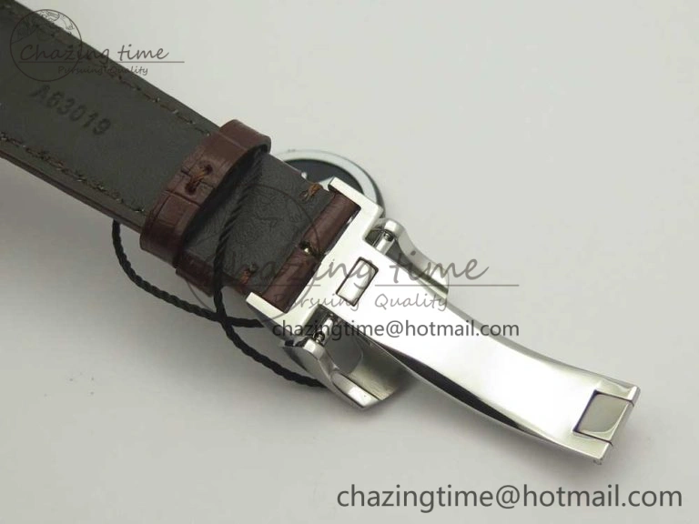 Portuguese Real PR Real Annual Calendar IW503501 ZF 1:1 Best Edition White Dial on Brown Leather Strap A TravelReady 7157