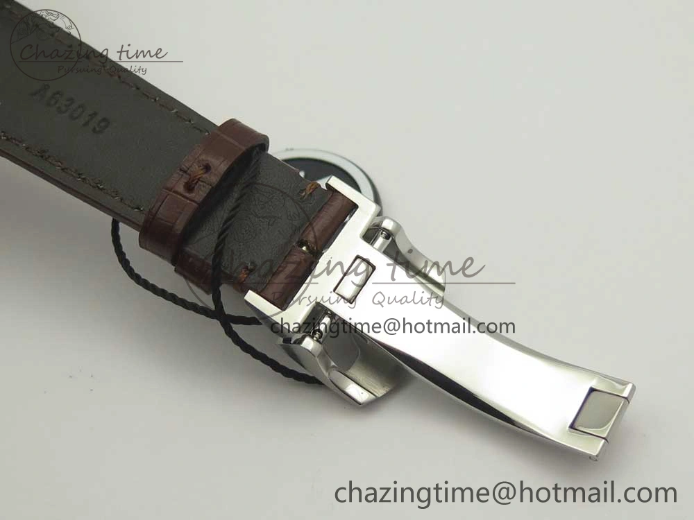 Portuguese Real PR Real Annual Calendar IW503501 ZF 1:1 Best Edition White Dial on Brown Leather Strap A TravelReady 7157