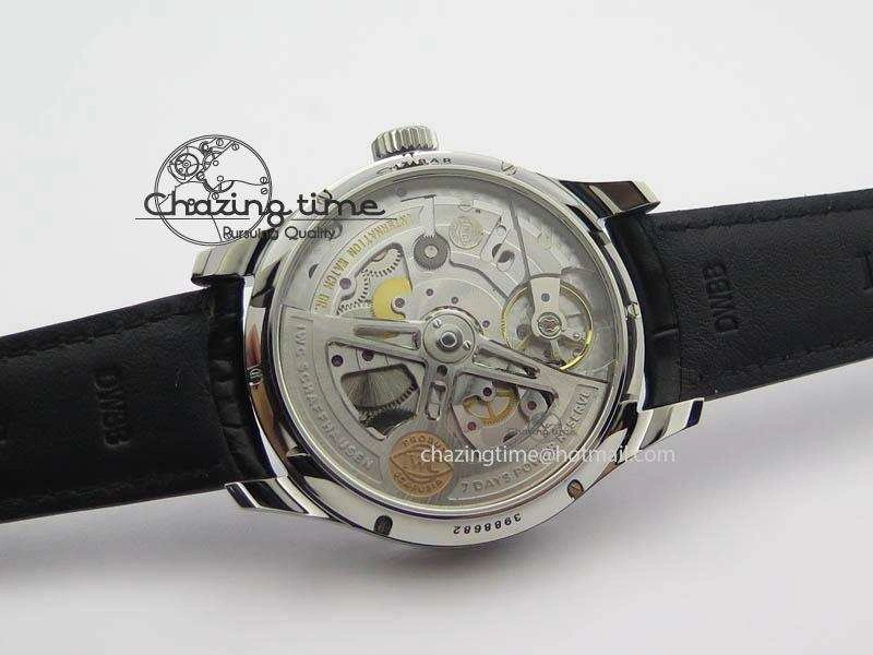 Portuguese Real PR Real Annual Calendar IW503502 YLF 1:1 Best Edition Blue Dial On Leather Strap A Timeless 7244