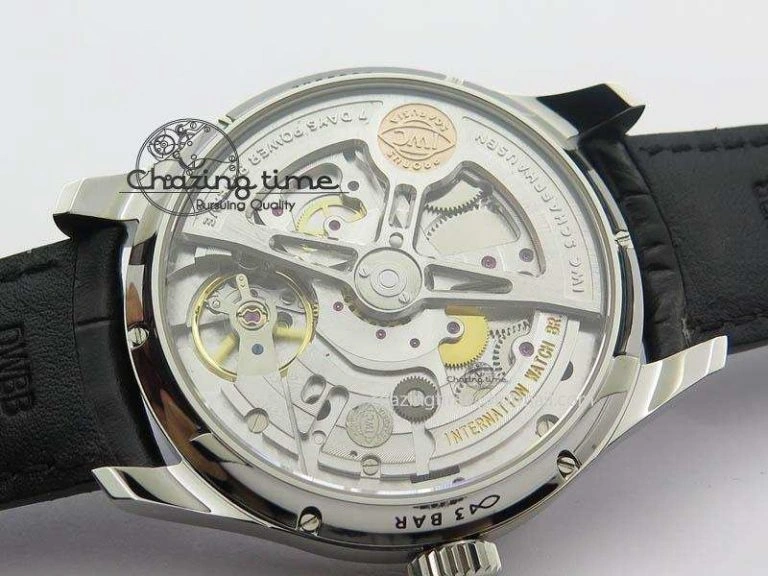 Portuguese Real PR Real Annual Calendar IW503502 YLF 1:1 Best Edition Blue Dial On Leather Strap A Timeless 7244