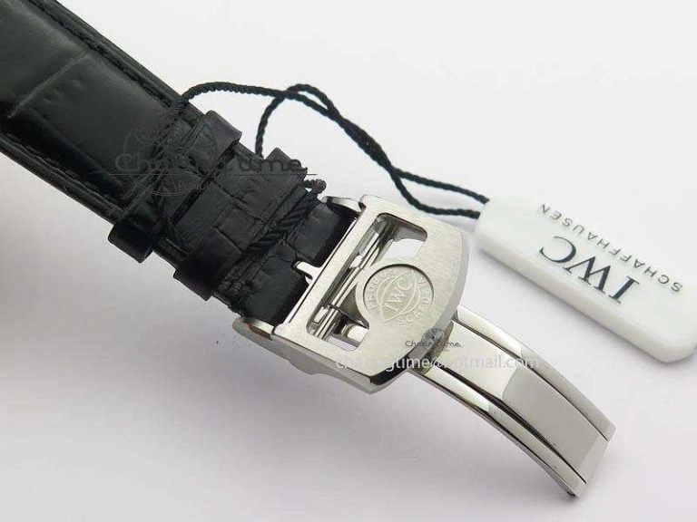 Portuguese Real PR Real Annual Calendar IW503502 YLF 1:1 Best Edition Blue Dial On Leather Strap A Timeless 7244