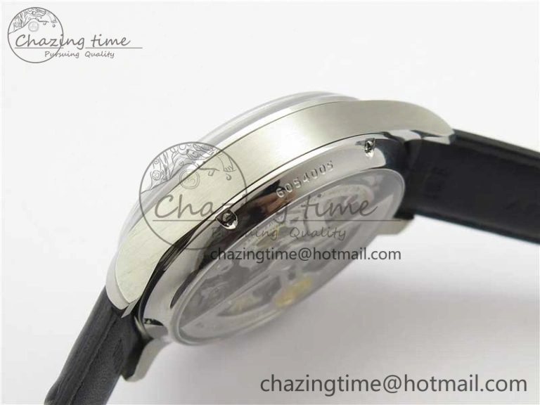 Portuguese Real PR Real Annual Calendar IW503502 ZF 1:1 Best Edition Black Dial Steel Markers on Black Leather Strap A TechFriendly 7134