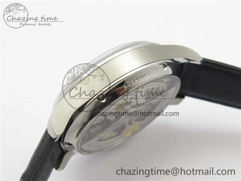 Portuguese Real PR Real Annual Calendar IW503502 ZF 1:1 Best Edition Black Dial Steel Markers on Black Leather Strap A TechFriendly 7134