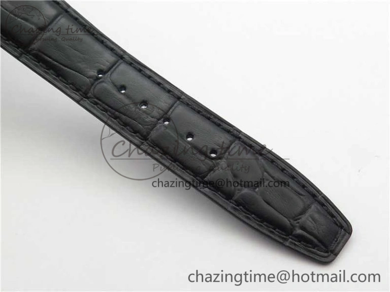 Portuguese Real PR Real Annual Calendar IW503502 ZF 1:1 Best Edition Black Dial Steel Markers on Black Leather Strap A TechFriendly 7134