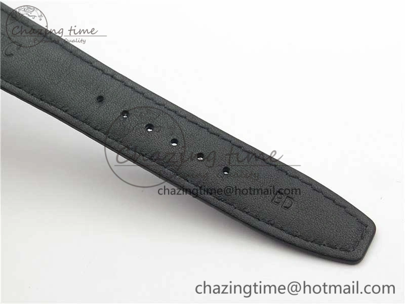 Portuguese Real PR Real Annual Calendar IW503502 ZF 1:1 Best Edition Black Dial Steel Markers on Black Leather Strap A TechFriendly 7134