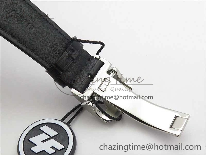 Portuguese Real PR Real Annual Calendar IW503502 ZF 1:1 Best Edition Black Dial Steel Markers on Black Leather Strap A TechFriendly 7134
