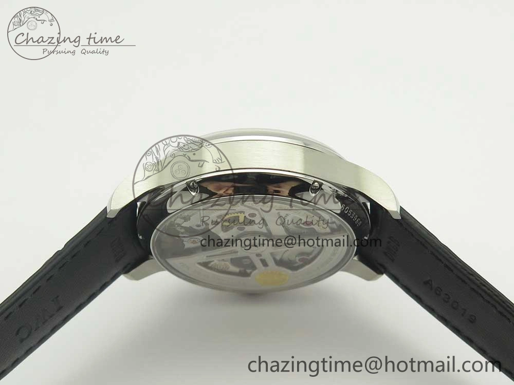 WaterResistant Portuguese Real PR Real Annual Calendar IW503502 ZF 1:1 Best Edition Blue Dial on Black Leather Strap A 7152