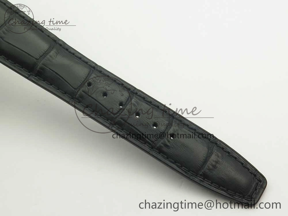 WaterResistant Portuguese Real PR Real Annual Calendar IW503502 ZF 1:1 Best Edition Blue Dial on Black Leather Strap A 7152