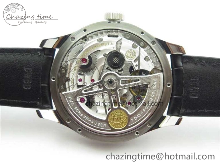Portuguese Real PR Real Annual Calendar IW503510 ZF 1:1 Best Edition Green Dial on Black Leather Strap A Durable 7097
