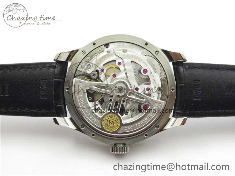 Portuguese Real PR Real Annual Calendar IW503510 ZF 1:1 Best Edition Green Dial on Black Leather Strap A Durable 7097