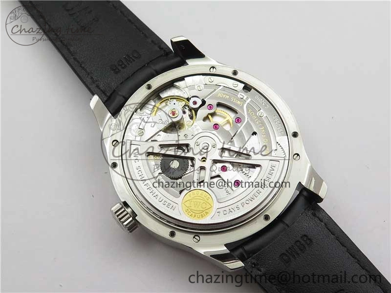 Portuguese Real PR Real Annual Calendar IW503510 ZF 1:1 Best Edition Green Dial on Black Leather Strap A Durable 7097