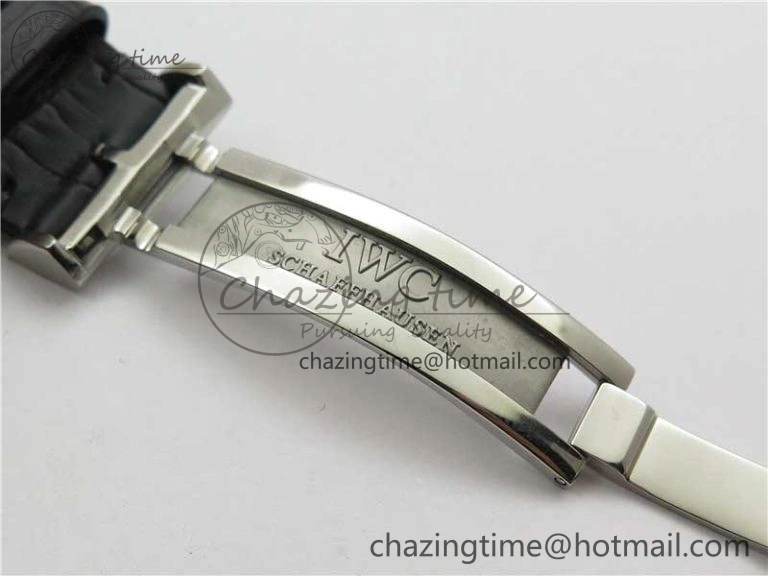 Portuguese Real PR Real Annual Calendar IW503510 ZF 1:1 Best Edition Green Dial on Black Leather Strap A Durable 7097