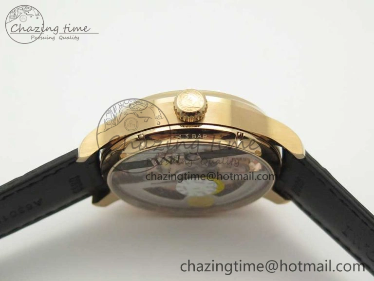 ZeroBulk Portuguese Tourbillon IW5046 RG ZF Best Edition Gray Dial on Black Leather Strap 7142