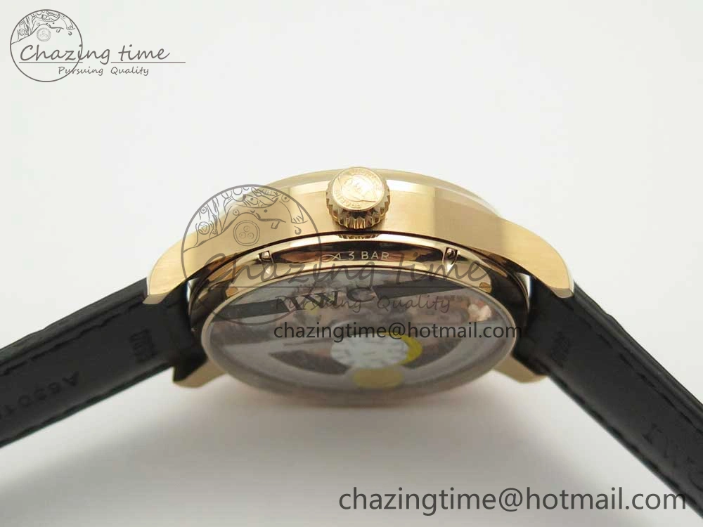 ZeroBulk Portuguese Tourbillon IW5046 RG ZF Best Edition Gray Dial on Black Leather Strap 7142