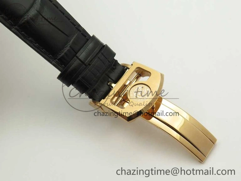 ZeroBulk Portuguese Tourbillon IW5046 RG ZF Best Edition Gray Dial on Black Leather Strap 7142