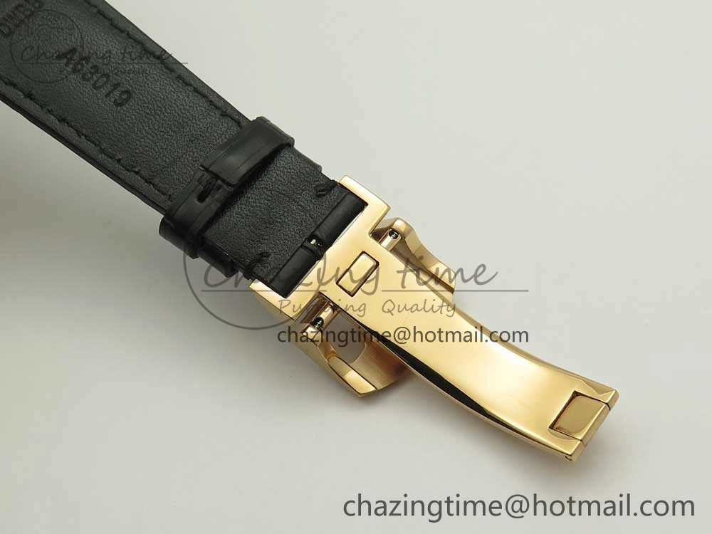 ZeroBulk Portuguese Tourbillon IW5046 RG ZF Best Edition Gray Dial on Black Leather Strap 7142