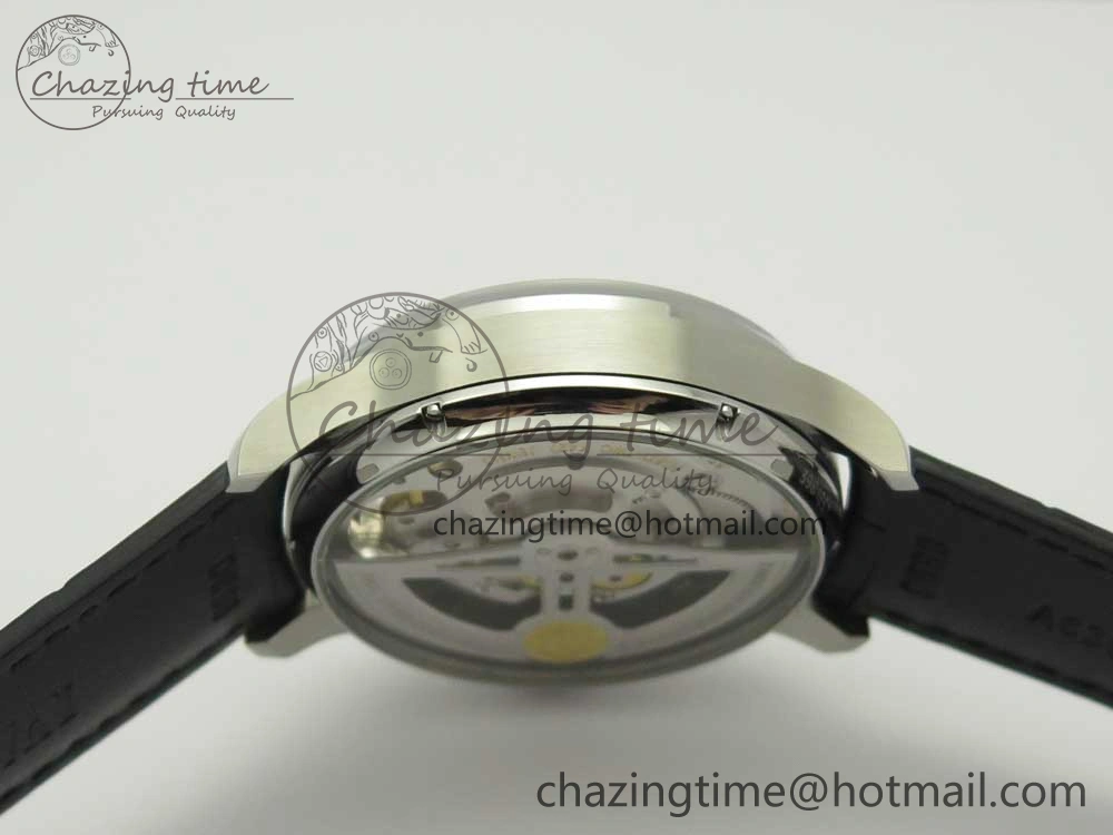 Portuguese Tourbillon IW5046 SS ZF Best Edition Gray Dial on Black Leather Strap Stylish 7147