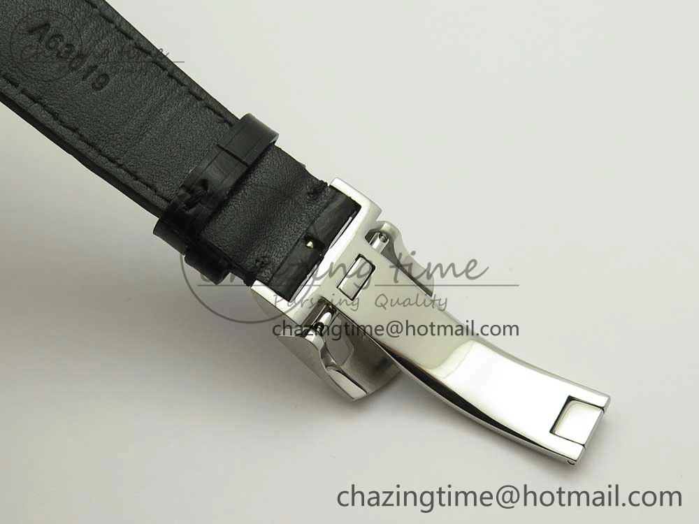 Portuguese Tourbillon IW5046 SS ZF Best Edition Gray Dial on Black Leather Strap Stylish 7147