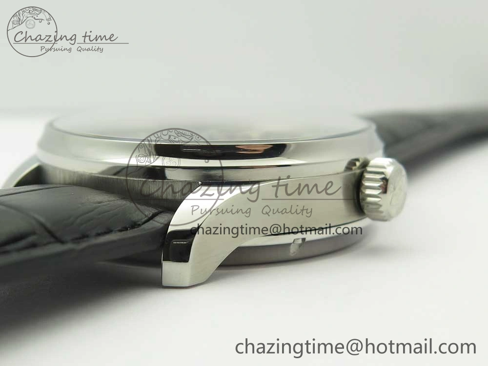 Portuguese Tourbillon IW5046 SS ZF Best Edition Gray Dial on Black Leather Strap Stylish 7147