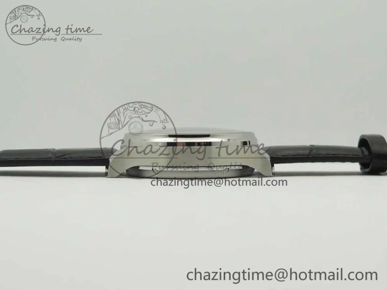 Portuguese Tourbillon IW5046 SS ZF Best Edition White Dial SS Markers on Black Leather Strap Affordable 7148