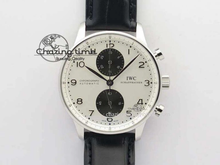 Portuguese Tourbillon IW504602 RG ZF Best Edition White Dial on Brown Leather Strap QuickDry 7178