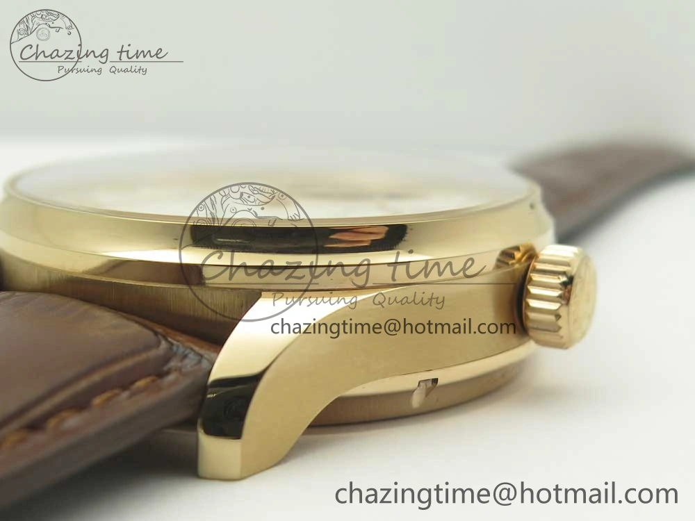 Portuguese Tourbillon IW504602 RG ZF Best Edition White Dial on Brown Leather Strap QuickDry 7178
