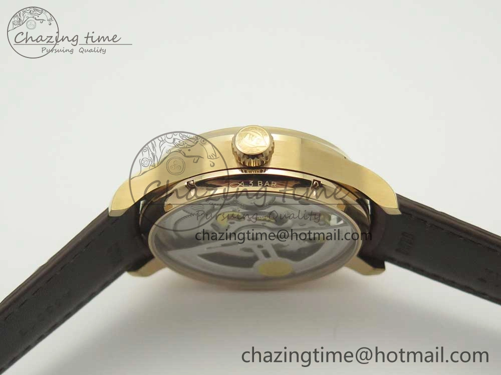 Portuguese Tourbillon IW504602 RG ZF Best Edition White Dial on Brown Leather Strap QuickDry 7178