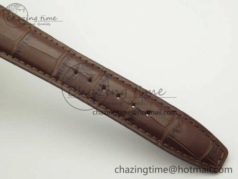 Portuguese Tourbillon IW504602 RG ZF Best Edition White Dial on Brown Leather Strap QuickDry 7178
