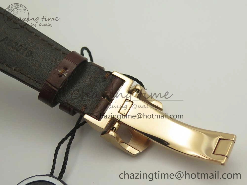 Portuguese Tourbillon IW504602 RG ZF Best Edition White Dial on Brown Leather Strap QuickDry 7178