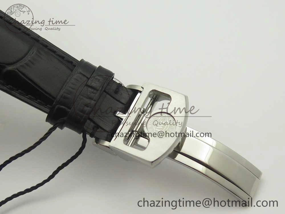 FashionForward Portuguese Tourbillon IW504602 SS ZF Best Edition Blue Dial on Black Leather Strap 7175