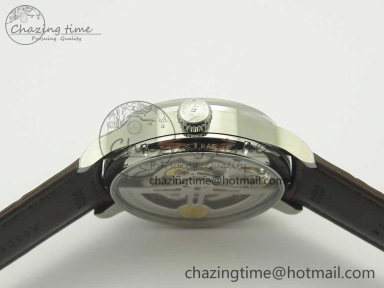 Refined Portuguese Tourbillon IW504602 SS ZF Best Edition Gray Dial on Brown Leather Strap 7177