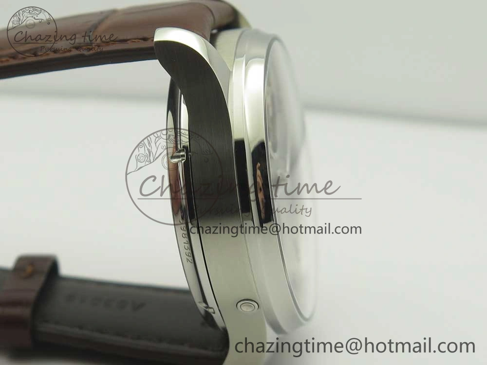Refined Portuguese Tourbillon IW504602 SS ZF Best Edition Gray Dial on Brown Leather Strap 7177
