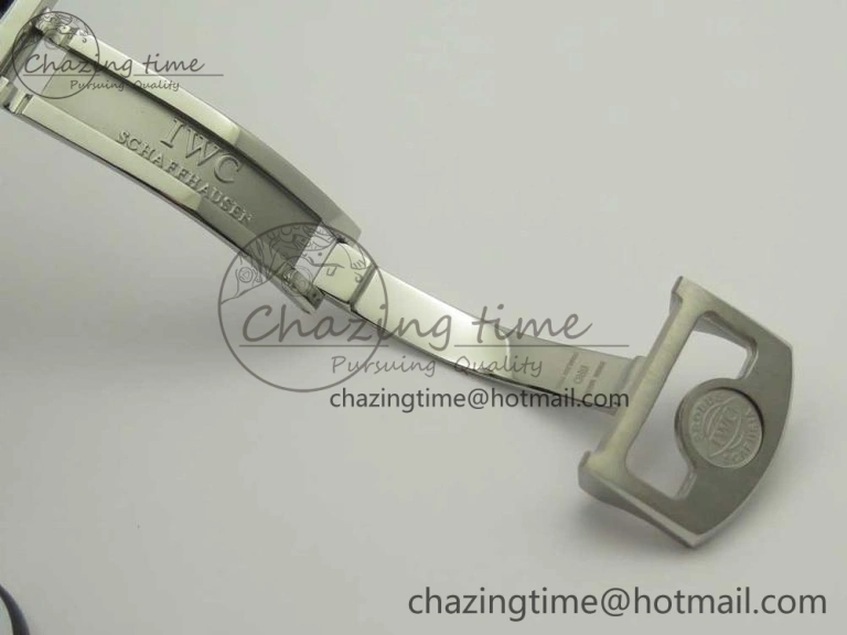 Refined Portuguese Tourbillon IW504602 SS ZF Best Edition Gray Dial on Brown Leather Strap 7177