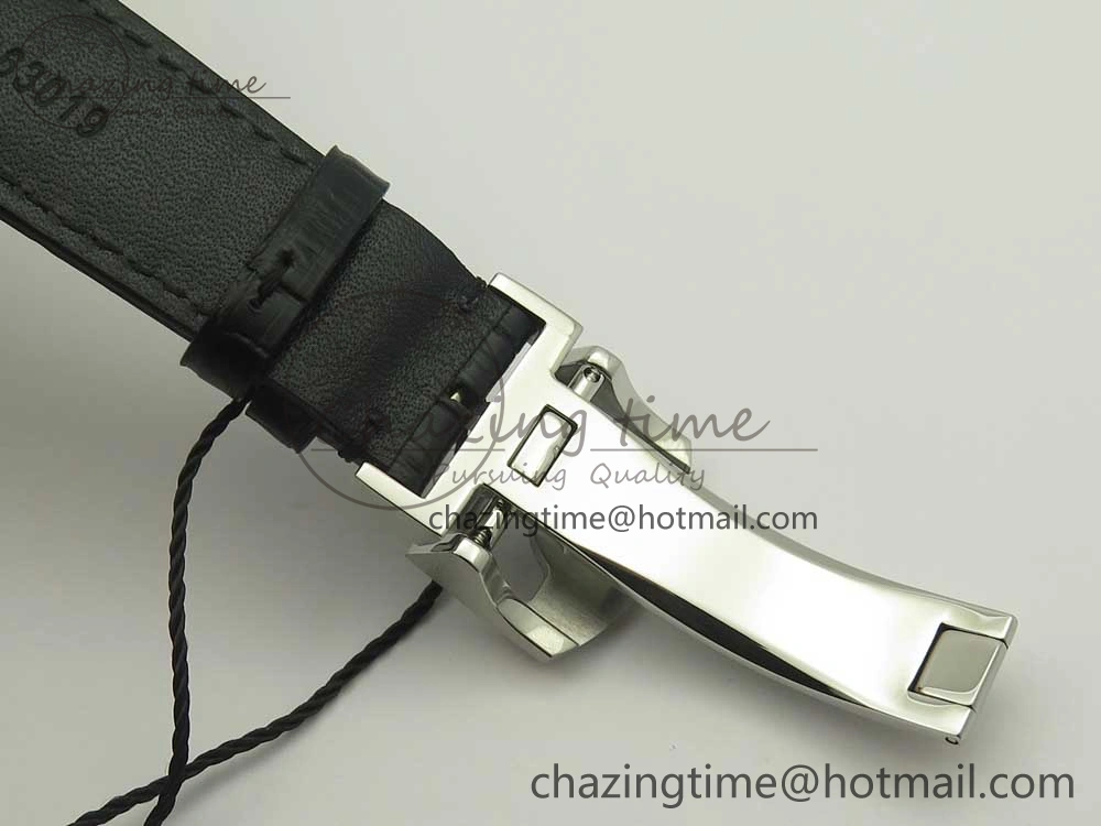 FashionForward Portuguese Tourbillon IW504602 SS ZF Best Edition White Dial on Black Leather Strap 7176