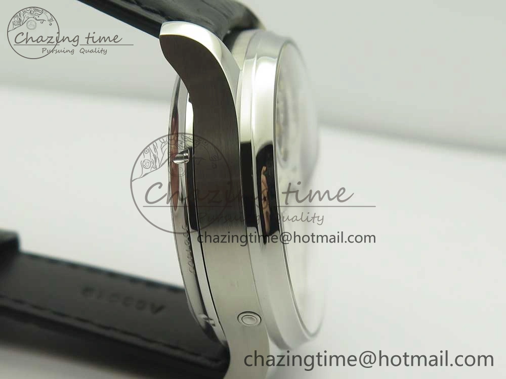 FashionForward Portuguese Tourbillon IW504602 SS ZF Best Edition White Dial on Black Leather Strap 7176