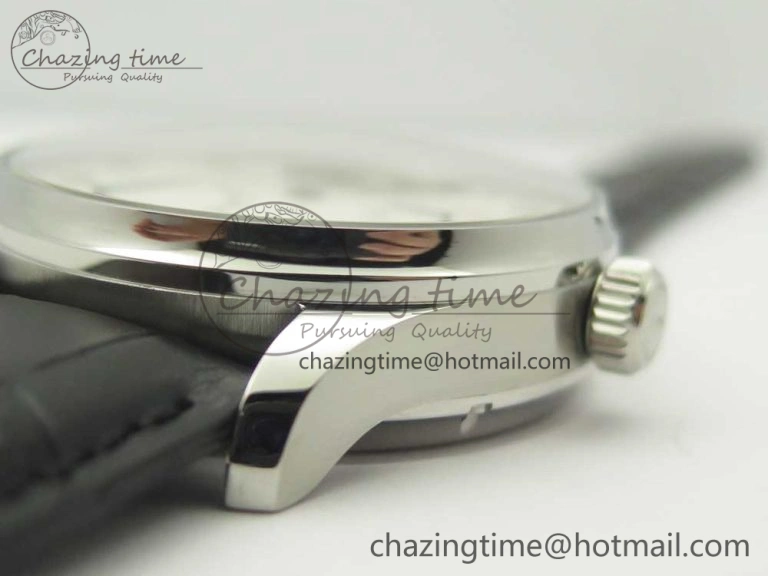 FashionForward Portuguese Tourbillon IW504602 SS ZF Best Edition White Dial on Black Leather Strap 7176