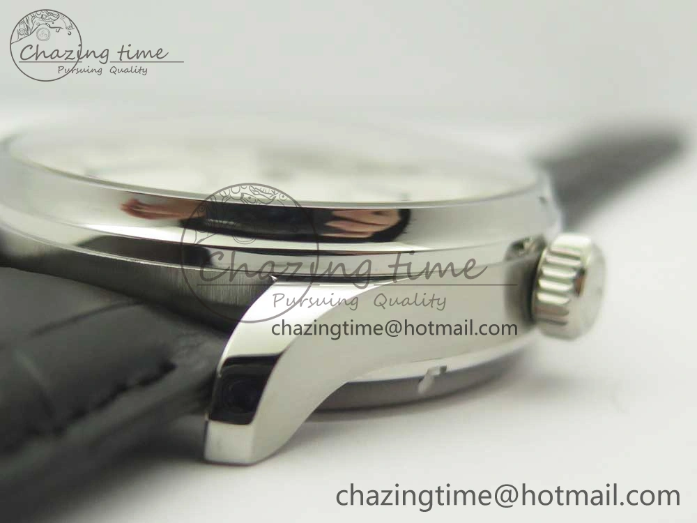 FashionForward Portuguese Tourbillon IW504602 SS ZF Best Edition White Dial on Black Leather Strap 7176