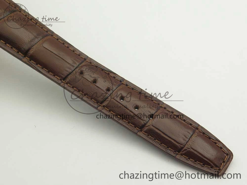 BestValue Portuguese Tourbillon IW5463 RG ZF Best Edition White Dial on Brown Leather Strap 7174