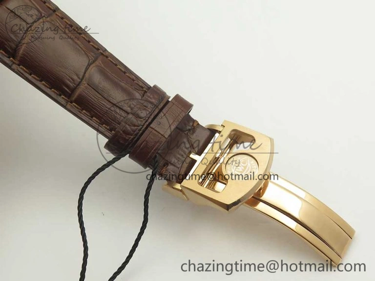 BestValue Portuguese Tourbillon IW5463 RG ZF Best Edition White Dial on Brown Leather Strap 7174
