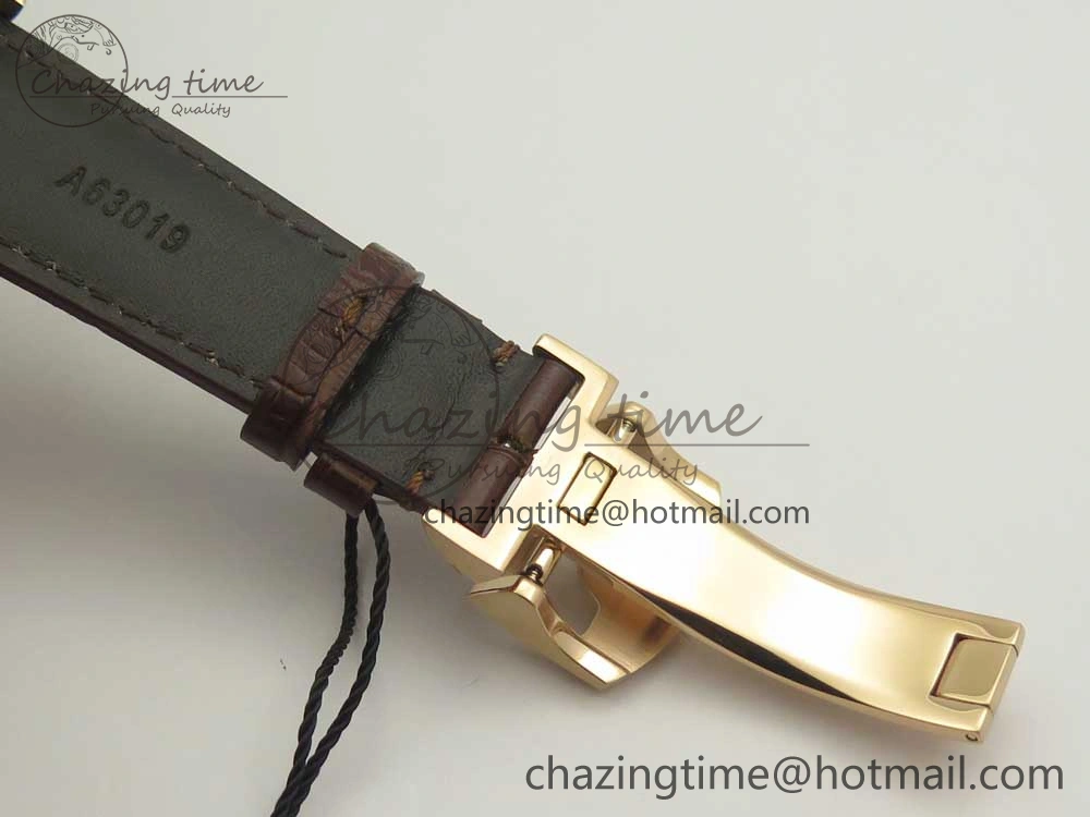 BestValue Portuguese Tourbillon IW5463 RG ZF Best Edition White Dial on Brown Leather Strap 7174