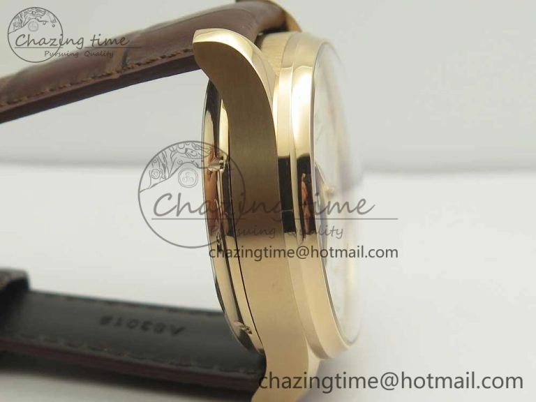 BestValue Portuguese Tourbillon IW5463 RG ZF Best Edition White Dial on Brown Leather Strap 7174