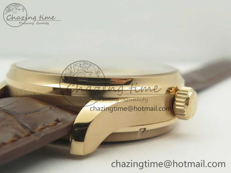 BestValue Portuguese Tourbillon IW5463 RG ZF Best Edition White Dial on Brown Leather Strap 7174