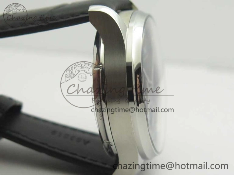 Portuguese Tourbillon IW5463 SS ZF Best Edition Black Dial on Black Leather Strap TimelessDesign 7173