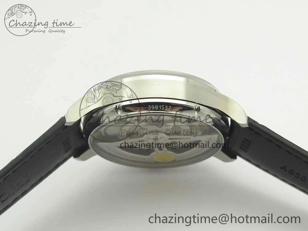 TravelReady Portuguese Tourbillon IW5463 SS ZF Best Edition Blue Dial on Black Leather Strap 7171