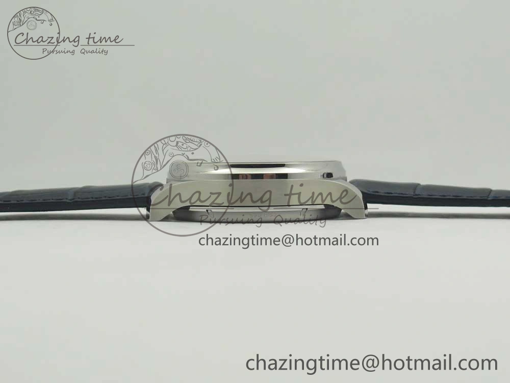 Portuguese Tourbillon IW5463 SS ZF Best Edition White Dial Blue Hands on Blue Leather Strap Packable 7172