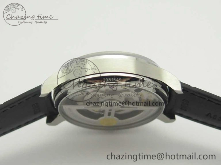 Portuguese Tourbillon IW5463 SS ZF Best Edition White Dial on Black Leather Strap Minimalist 7170