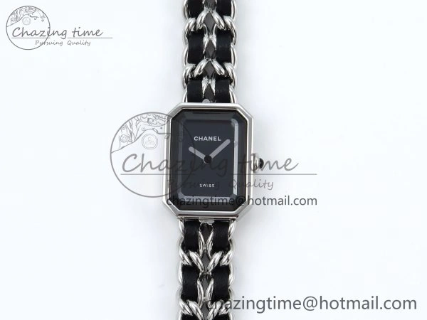 Ppremière Iconic Chain Watch SS BVF 1:1 Best Edition Black Dial on Chain Bracelet RONDA Quartz Vibrant 6455