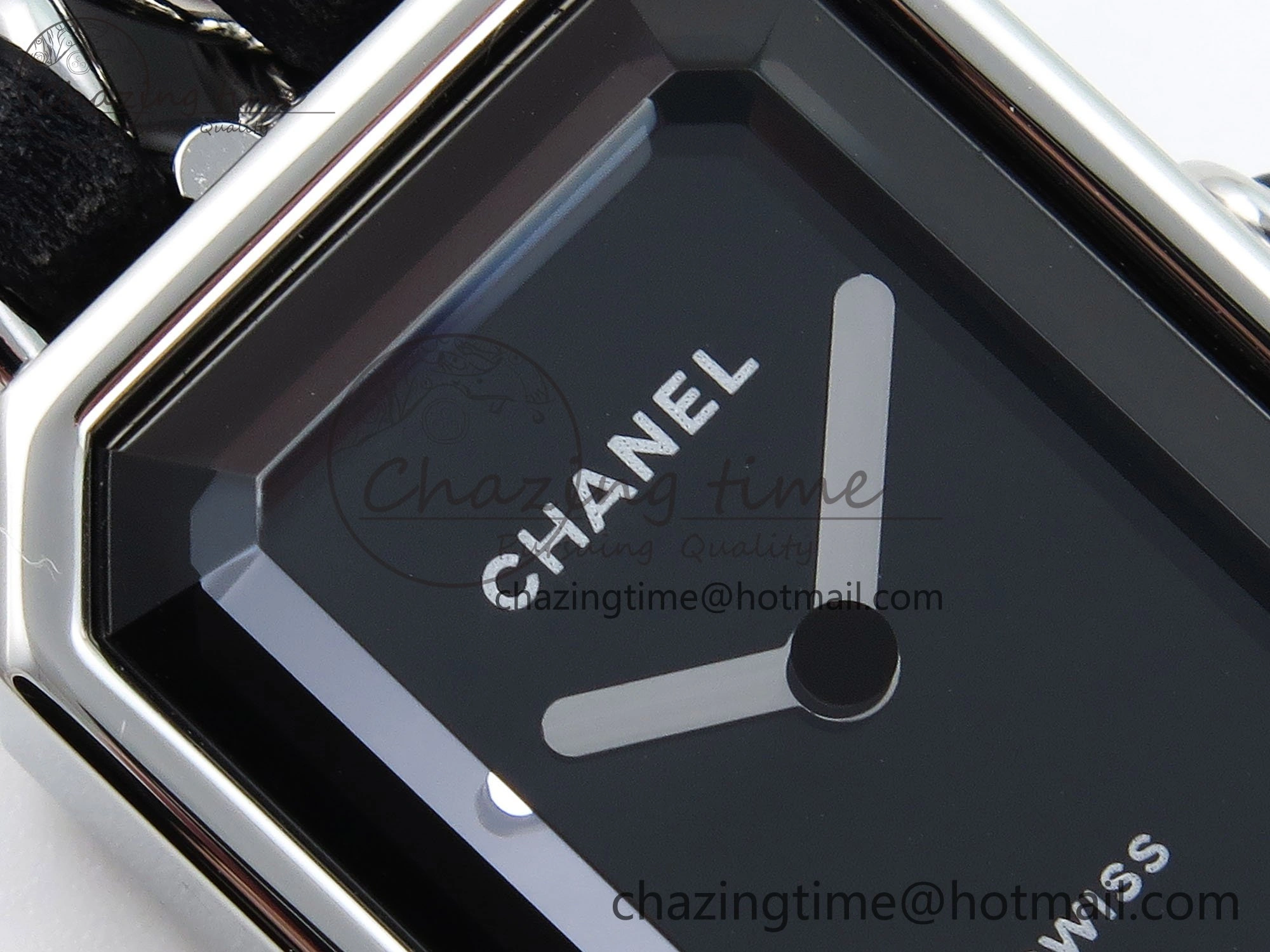 Ppremière Iconic Chain Watch SS BVF 1:1 Best Edition Black Dial on Chain Bracelet RONDA Quartz Vibrant 6455