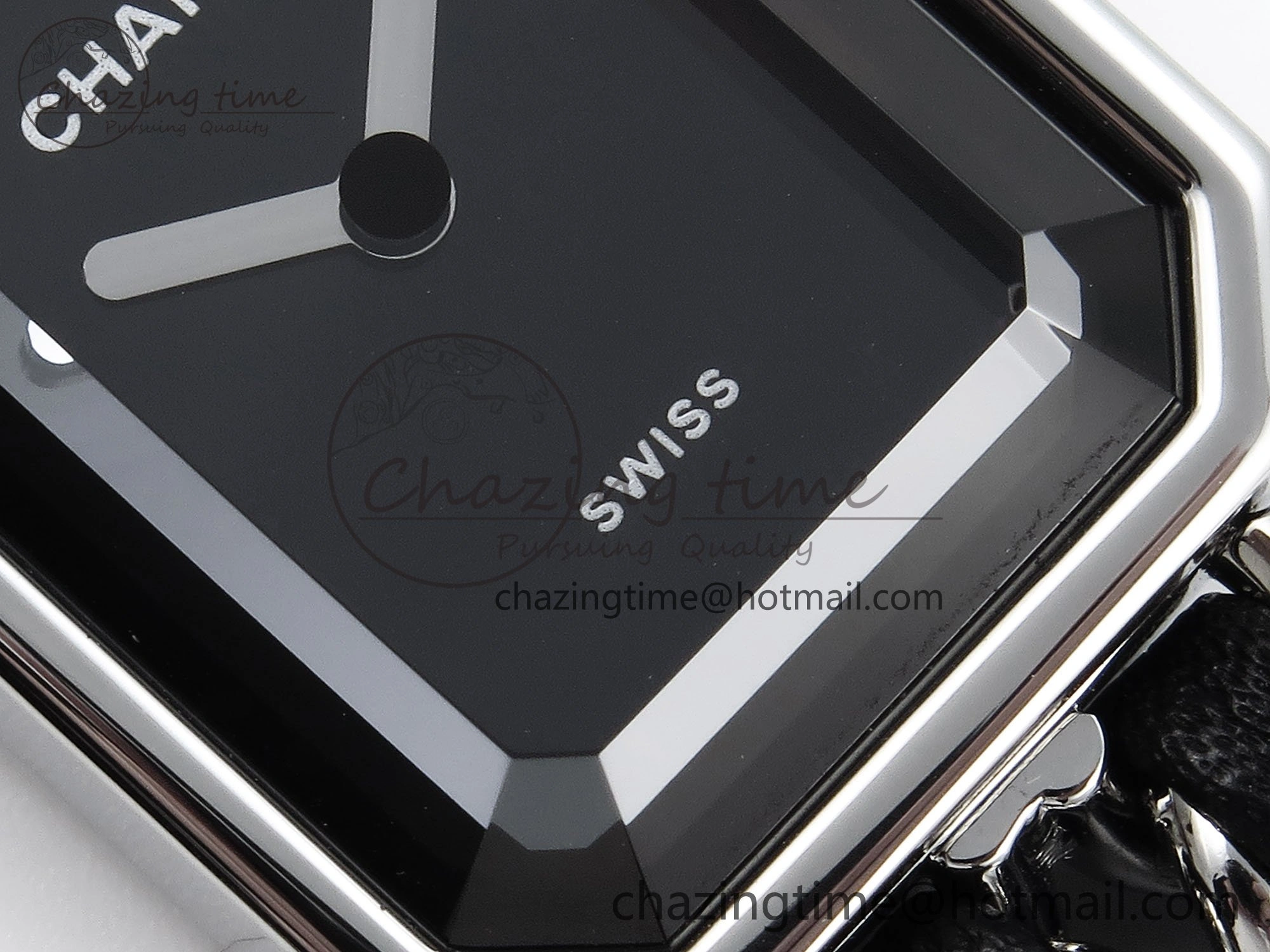 Ppremière Iconic Chain Watch SS BVF 1:1 Best Edition Black Dial on Chain Bracelet RONDA Quartz Vibrant 6455